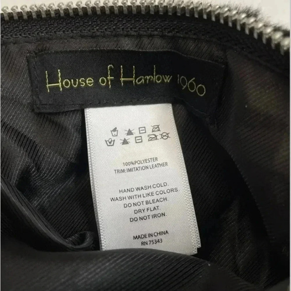 House of Harlow 1960 Women’s Faux Fur Mink Purse Wristlet - Picture 9 of 10